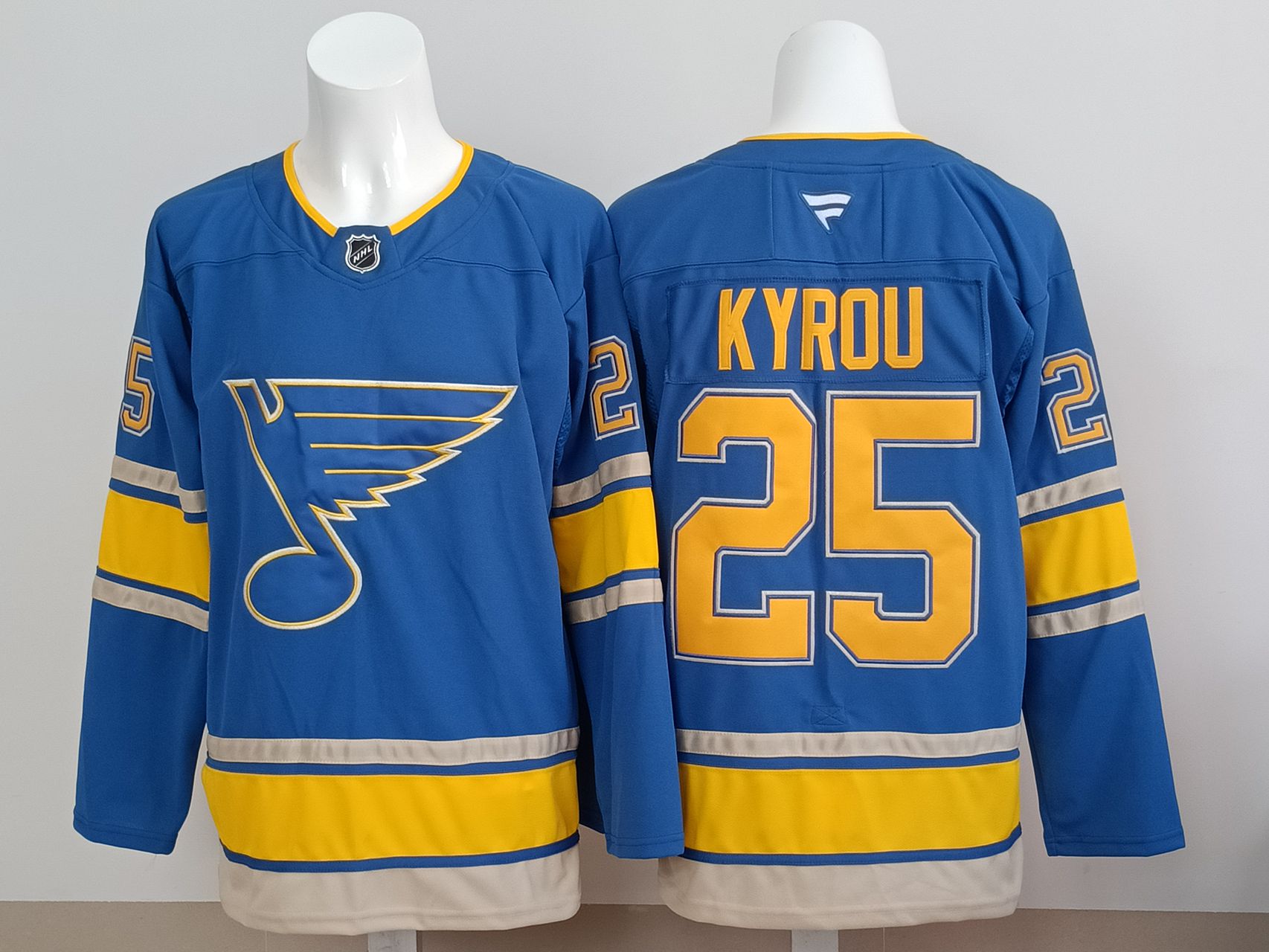 Men 2025 St.Louis Blues #25 Kyrou Blue NHL Jersey style 01->st.louis blues->NHL Jersey